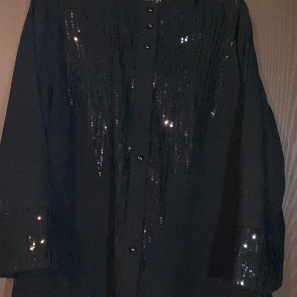 Bob Mackie Sequin Jacket/Blazer XL - Picture 4 of 5
